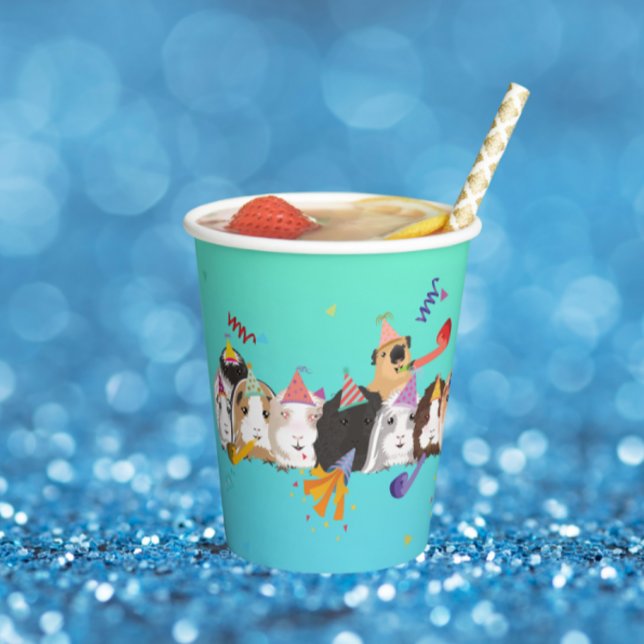 Gobelets En Papier Coupes de papier pour l'anniversaire de la Guinée (Créateur téléchargé)