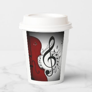 GOBELETS EN PAPIER COUPES DE PARTI PAPIER ROCKABILLEMENT RÉTRO MUSIQU