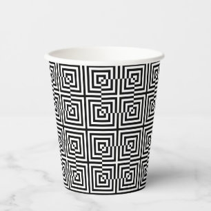 Gobelets En Papier Coupes de partie d'illusion optique - set 1