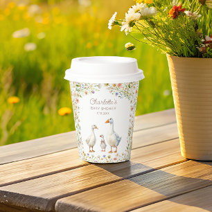 Gobelets En Papier Coupes en papier Baby shower d'oie