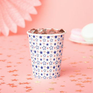 Gobelets En Papier Coupes en papier Blue Stars