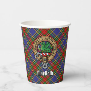 Gobelets En Papier Coupes en papier Clan MacBeth Crest