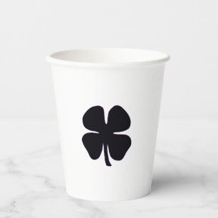 Gobelets En Papier Coupes en papier de Clover noir