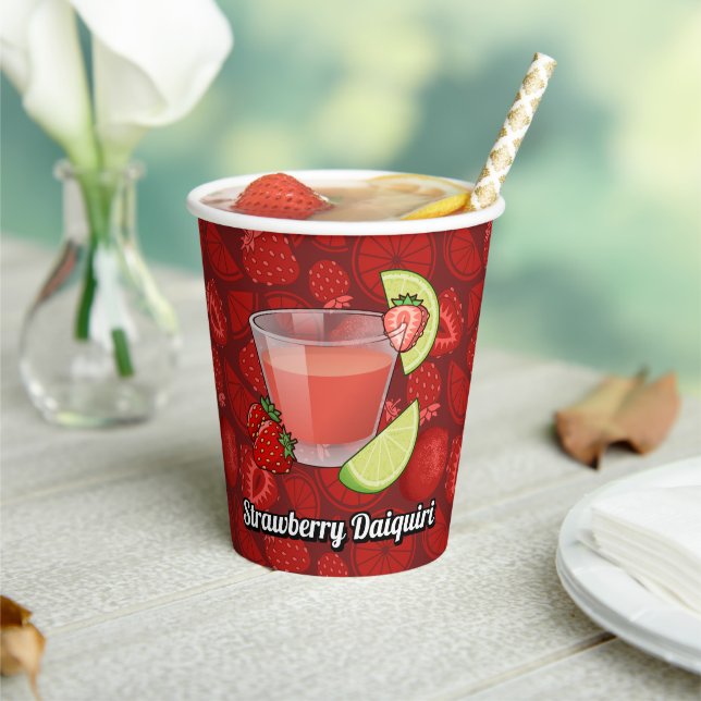 Gobelets En Papier Coupes en papier de fraise Daiquiri (Insitu)