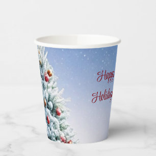 Gobelets En Papier Coupes en papier de Noël