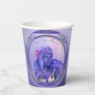 Gobelets En Papier Coupes en papier de sirène violet