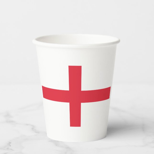 Gobelets En Papier Coupes en papier du drapeau anglais (Recto)