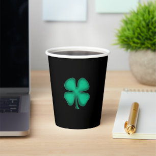 Gobelets En Papier Coupes en papier irlandais noir