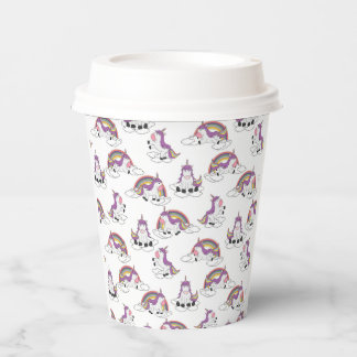 Gobelets En Papier Coupes en papier Rainbow Unicorns