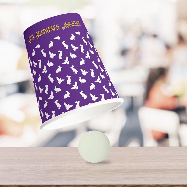 Gobelets En Papier Coupes et coupes de lapins et de colombes et boule (Créateur téléchargé)