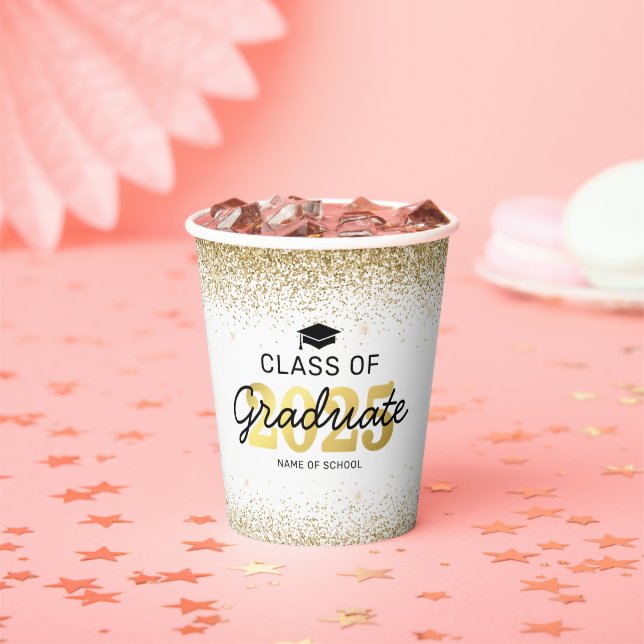Gobelets En Papier Coupes papier de la Partie de graduation 2023 (Insitu)