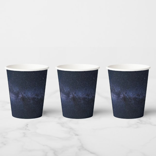 Gobelets En Papier Coupes papier Starry Night_Milky Way (Multi)