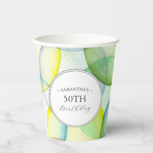 Gobelets En Papier Coupes personnalisées en papier fête d'anniversair