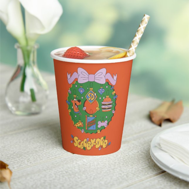 Gobelets En Papier Couronne graphique de snack de vacances Scooby-Doo (Insitu)