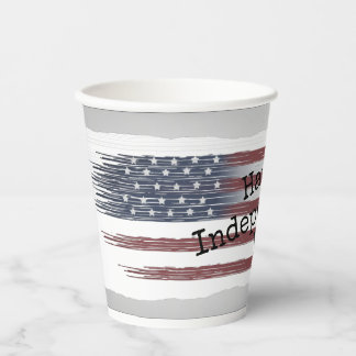 Gobelets En Papier coutume Coupes en papier drapeau de l'avion le jou