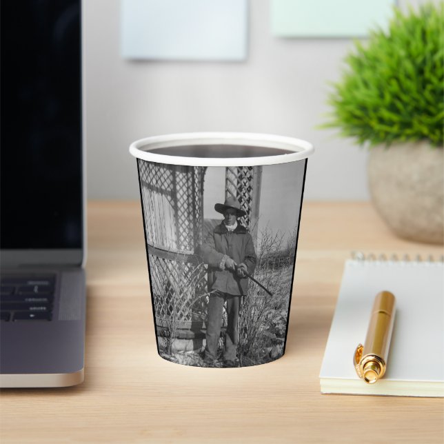 Gobelets En Papier Cowboy Rancher ou le hors-la-loi canadien du Vieux (Insitu)