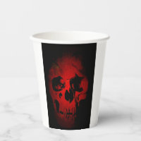 Crâne rouge Squelette Imaginaire Art métal lourd