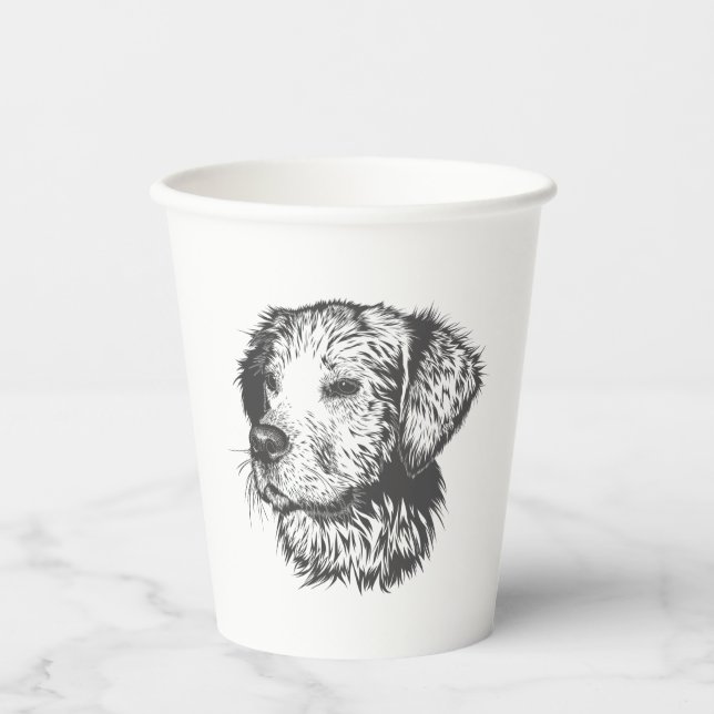 Gobelets En Papier Create Your Own Pet Dog Customized (Recto)