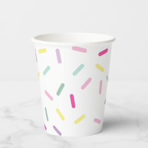 Gobelets En Papier Crème glacée et arroses sucrées Un 1er anniversair