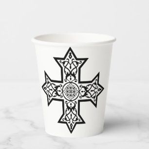 Gobelets En Papier Croix copte Premium Beaux-Arts