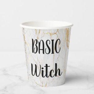 Gobelets En Papier Custom BASIC WITCH Broom Funny Cool Aesthétique mi