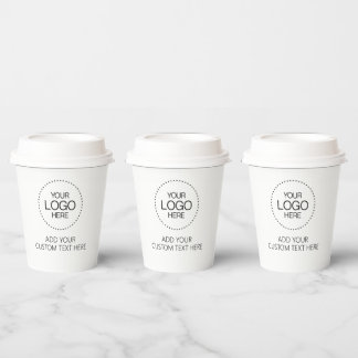 Gobelets En Papier Custom Logotipo Store & Business