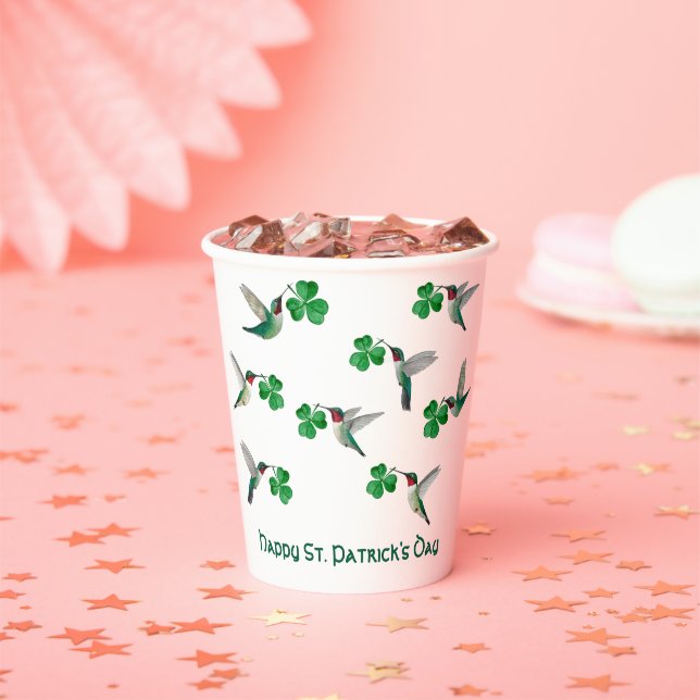Gobelets En Papier Custom St. Patrick's (Insitu)