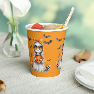 Gobelets En Papier Cute and coquettish Halloween Littke GirlPaper cup