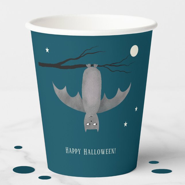 Gobelets En Papier Cute Bat Halloween (Créateur téléchargé)