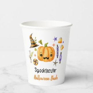 Gobelets En Papier Cute Boo Citrouille Spooktacular Halloween Bash Pa