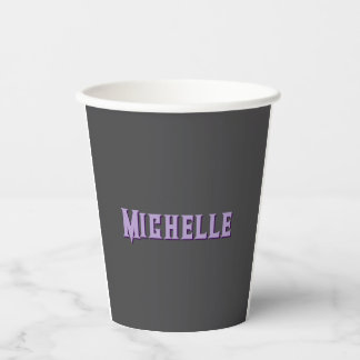 Gobelets En Papier Cute Calligraphy Créative tendance Nom personnalis