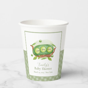 Gobelets En Papier Cute En vichy Verdure Pois Doux Dans Baby shower D