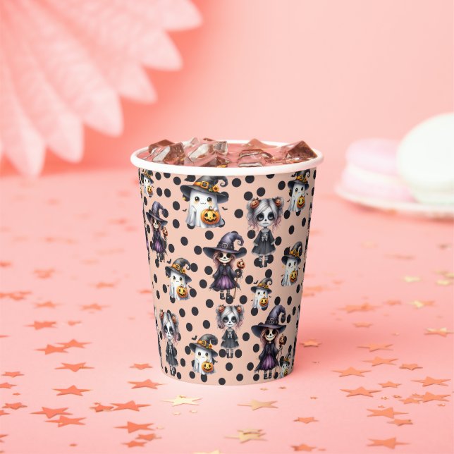Gobelets En Papier Cute Halloween (Insitu)