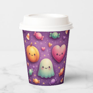 Gobelets En Papier Cute Kawaii Halloween Paper Cups