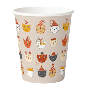 Gobelets En Papier Cute Kitty Chat