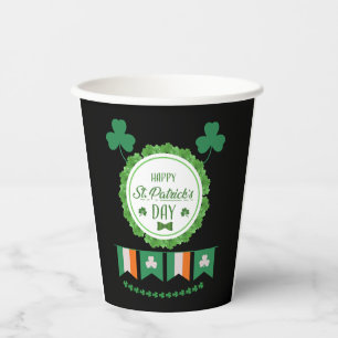 Gobelets En Papier Cute Lucky Rainbow Gnome Happy Jour de la Saint Pa