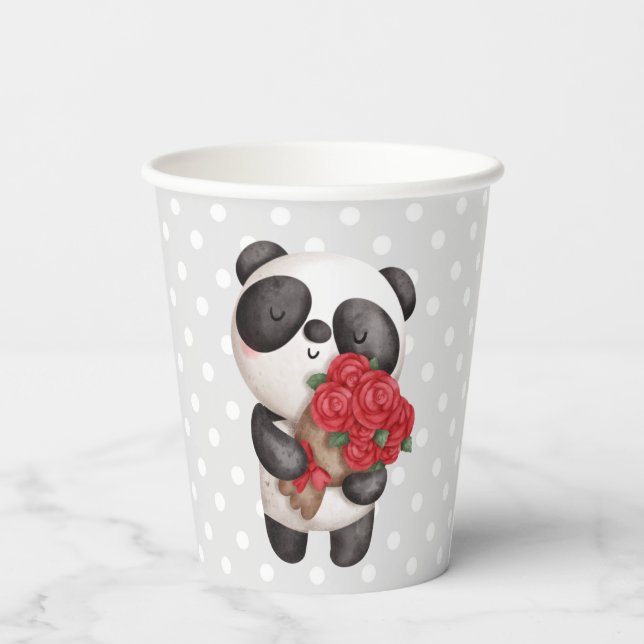 Gobelets En Papier Cute Panda (Verso)