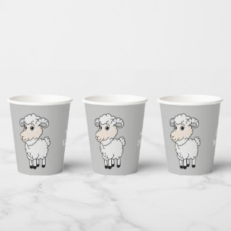 Gobelets En Papier Cute Sheep