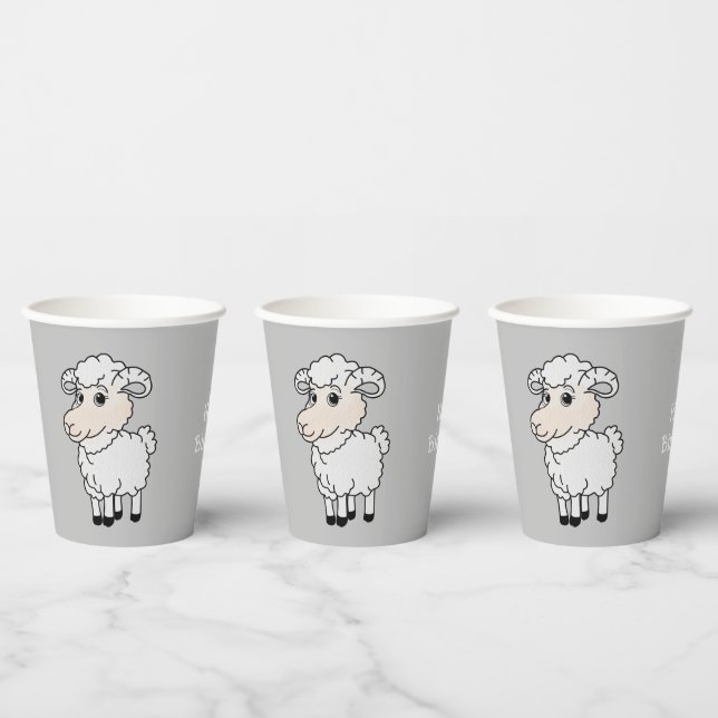 Gobelets En Papier Cute Sheep (Multi)
