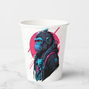 Gobelets En Papier Cyclope singe