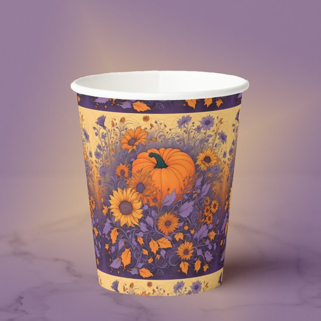 Gobelets En Papier Dans Le Jardin D'Halloween (Créateur téléchargé)