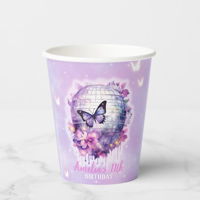 Gobelets En Papier Dans son Anniversaire Coupe de papier de fête d'an (Recto)