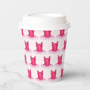 Gobelets En Papier Danseur de ballet Tutu rose Ballerina Dance Consid