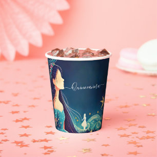 Gobelets En Papier Dark Fun Star Prom Starry Night Sky Quinceanera