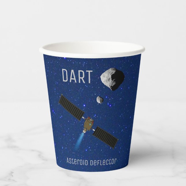 Gobelets En Papier DART Astéroïde Déflecteur Spacecraft (Recto)