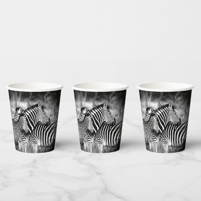 Gobelets En Papier Dazzle de Zebra (Multi)