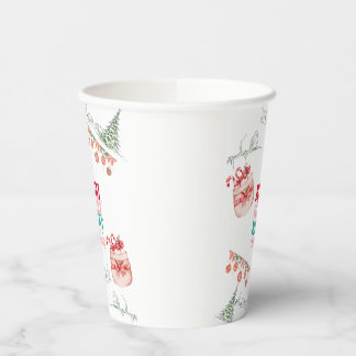Gobelets en papier de Noël festifs - Lot de 8
