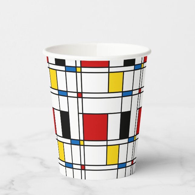 Gobelets En Papier De Stijl Motif (Gauche)