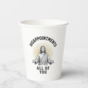 Gobelets En Papier Déceptions Vous Tous Tee-shirt Religieux Vintage