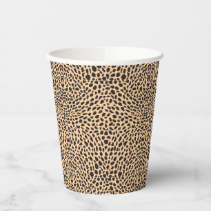 Gobelets En Papier Décor de guépard à peau